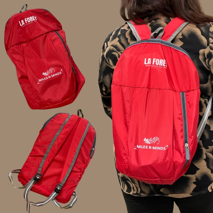 Red backpack